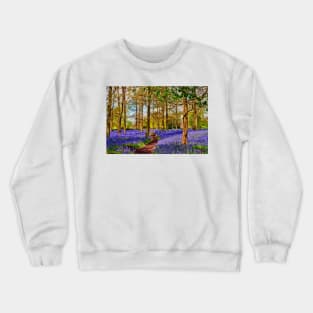 Bluebell Woods Greys Court England UK Crewneck Sweatshirt